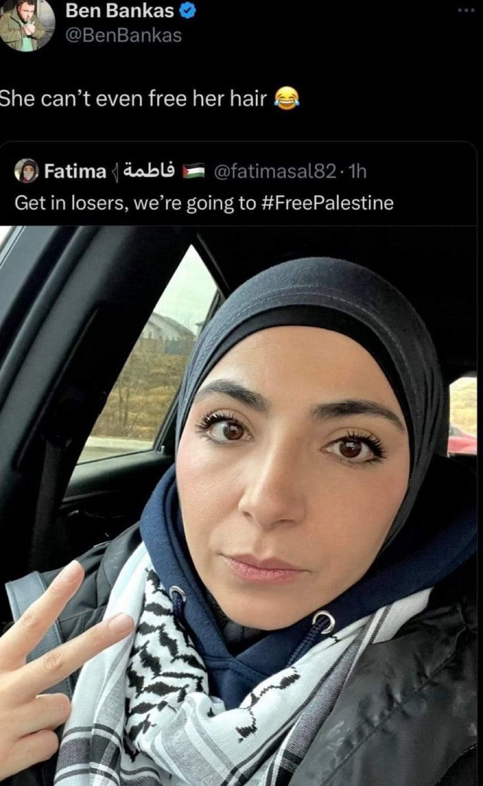 But she ll free Palestine 🤡